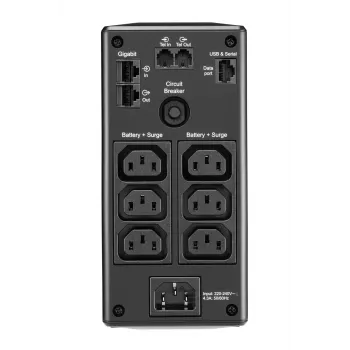 APC Back-UPS PRO BR900MI nepertraukiamo maitinimo šaltinis – 6x C13 išėjimai, USB, 900VA, linijinis interaktyvus, 0,9 kVA, 540 W, sinusas, 176 V, 294 V
