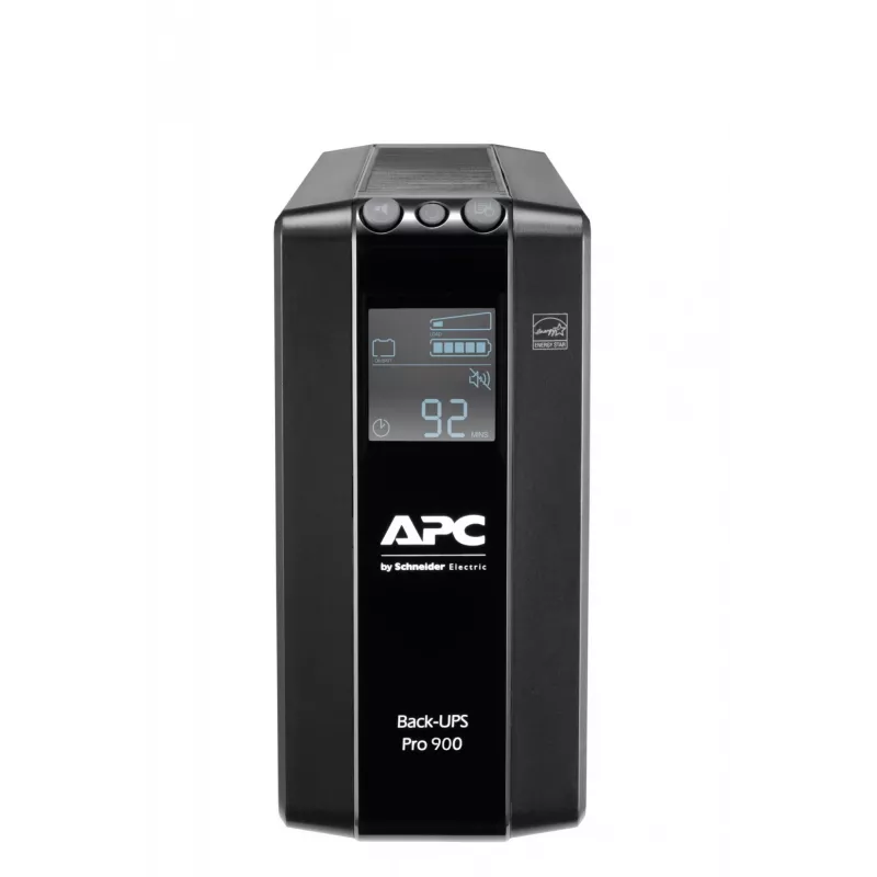 APC Back-UPS PRO BR900MI nepertraukiamo maitinimo šaltinis – 6x C13 išėjimai, USB, 900VA, linijinis interaktyvus, 0,9 kVA, 540 W, sinusas, 176 V, 294 V