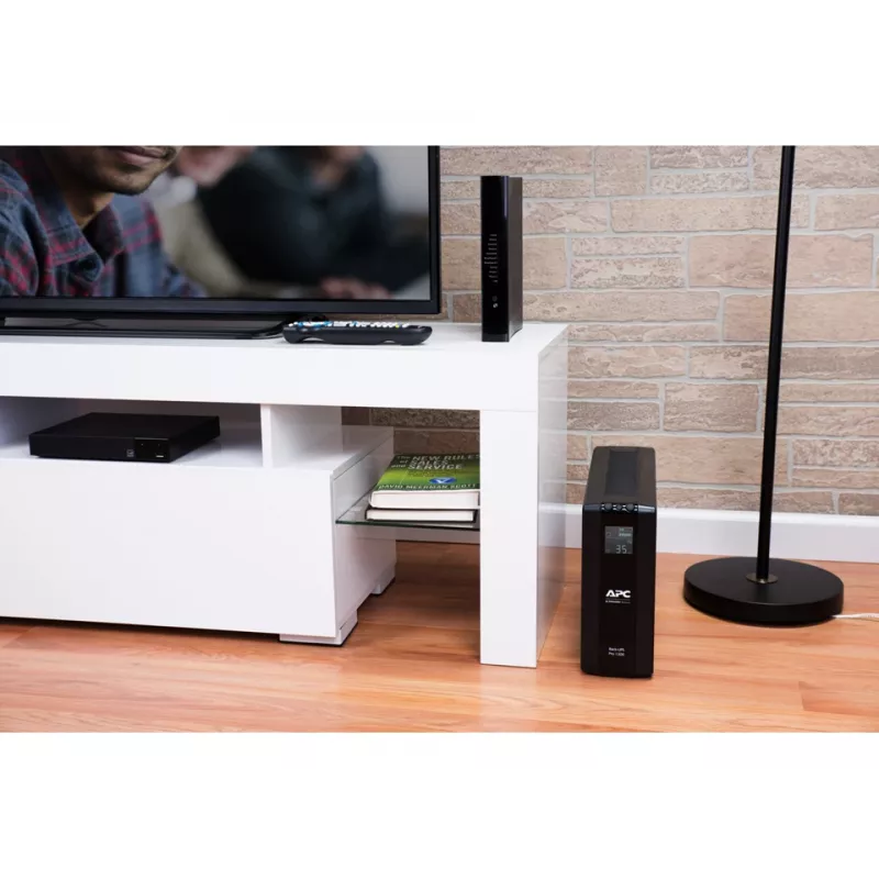 APC Back-UPS Pro, 1300VA/780W, Tower, 230V, 8x IEC C13 lizdai, AVR, LCD, keičiama baterija