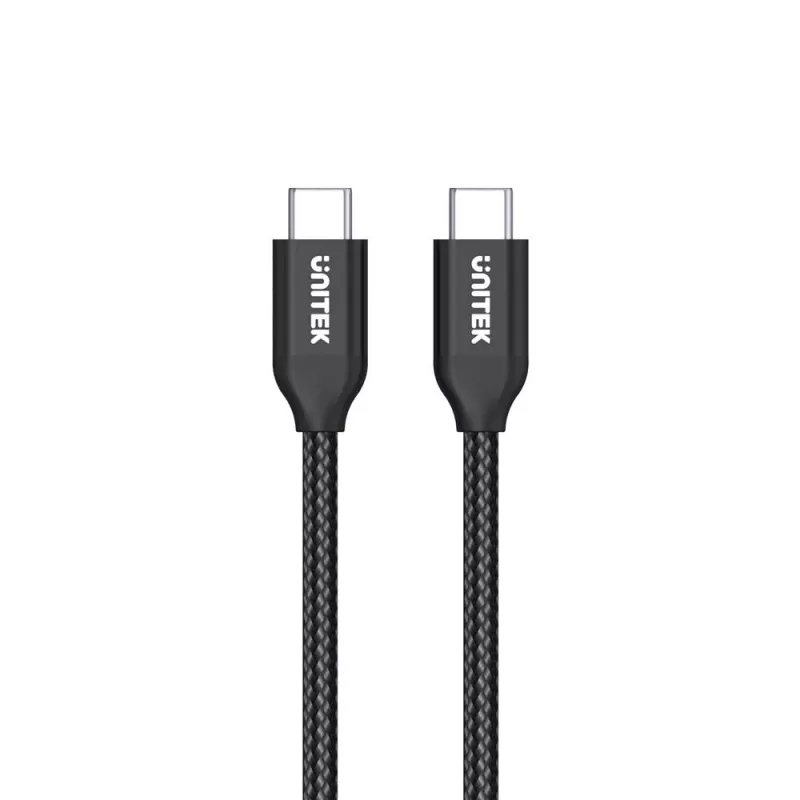 USB-C į USB-C laidas Unitek C14059BK — 2 m, 5 A, 20 V, 480 Mbit/s, juodas