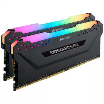CORSAIR Vengeance RGB Pro 16GB (2x8GB) DDR4 3200MHz CL16 atmintis - juoda