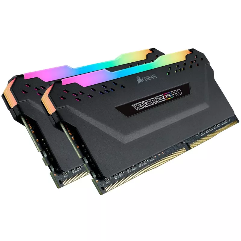 CORSAIR Vengeance RGB Pro 16GB (2x8GB) DDR4 3200MHz CL16 atmintis - juoda