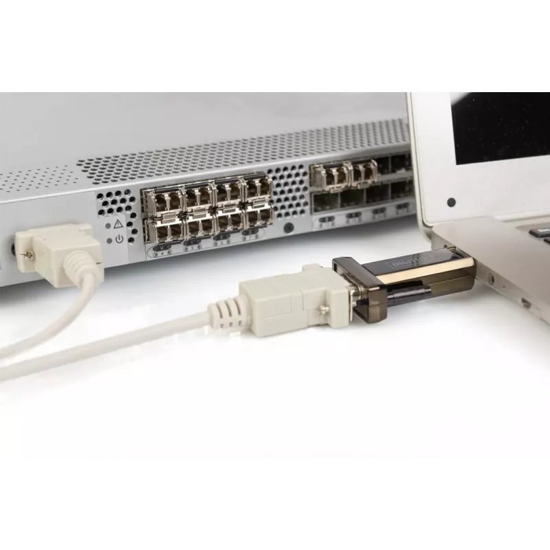 DIGITUS USB 2.0 į RS232 konverteris su DSUB 9M ir 80 cm USB kabeliu