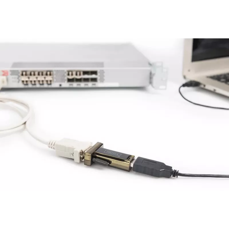DIGITUS USB 2.0 į RS232 konverteris su DSUB 9M ir 80 cm USB kabeliu