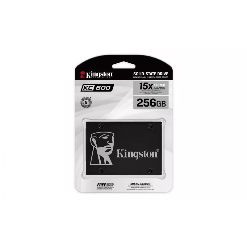 Kingston Technology 256G SSD KC600 SATA3 2.5 colio