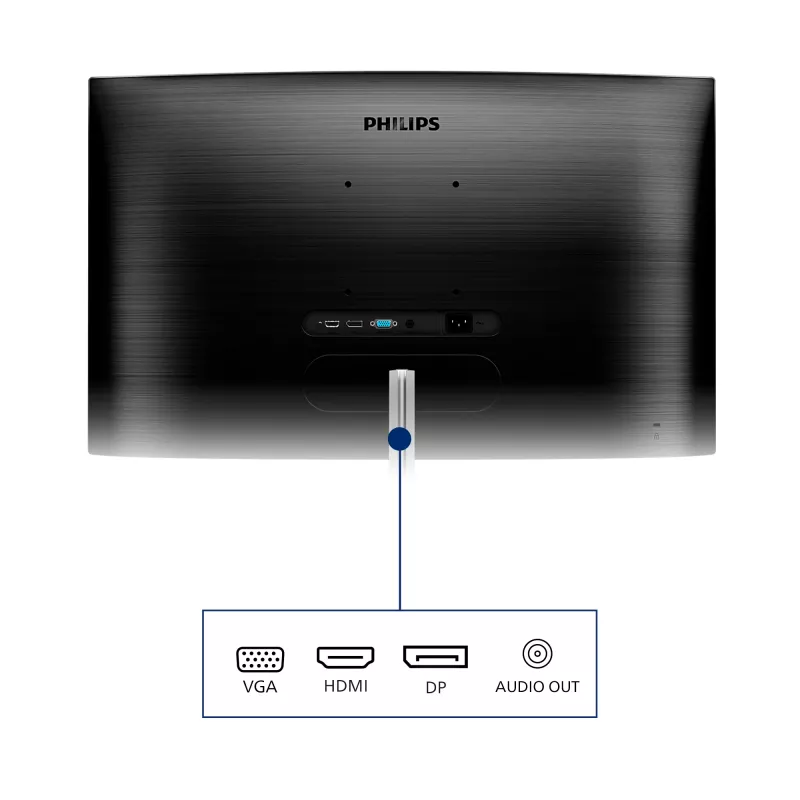 Philips E Line 325E1C/00 monitorius 80 cm (31,5 colio) 2560 x 1440 pikselių Quad HD LCD juodas