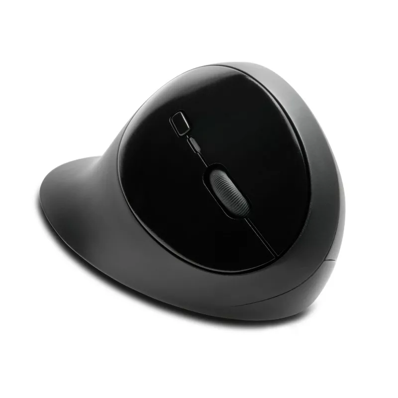Kensington Pro Fit Ergo belaidė pelė – juoda, dešinei rankai, RF Wireless + Bluetooth, 1600 DPI, juoda