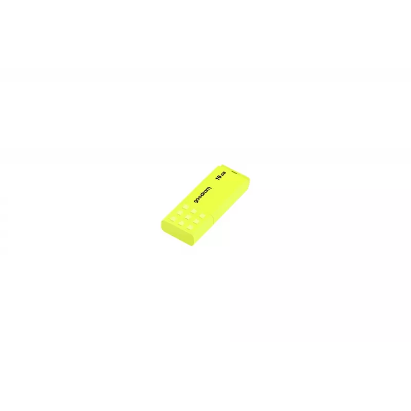 USB atmintukas GOODRAM UME2 16 GB, USB 2.0 Type-A, geltonas, 51×21 mm