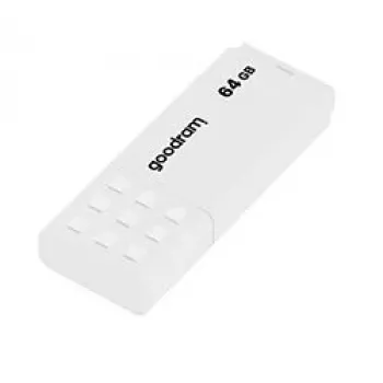 USB atmintukas GOODRAM UME2 64 GB USB 2.0 Type-A, baltas, 20 MB/s skaitymas, 5 MB/s rašymas