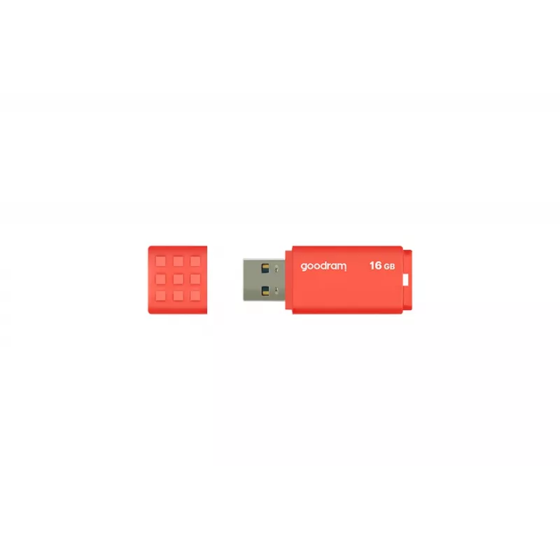 USB atmintukas GOODRAM UME3 16 GB USB Type-A 3.2 Gen 1 (oranžinis), 60/20 MB/s, korpusas be dangtelio