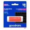 USB atmintukas GOODRAM UME3 16 GB USB Type-A 3.2 Gen 1 (oranžinis), 60/20 MB/s, korpusas be dangtelio