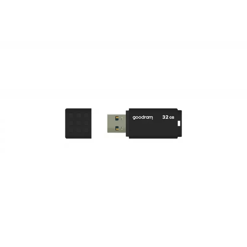 USB atmintukas GOODRAM UME3 32 GB, USB Type-A 3.2 Gen 1, juodas, 51×21×9.6 mm