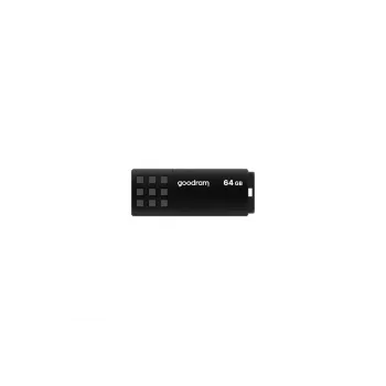 USB atmintukas GOODRAM UME3 64 GB, USB Type-A 3.2 Gen 1, skaitymas 60 MB/s, rašymas 20 MB/s, juodas