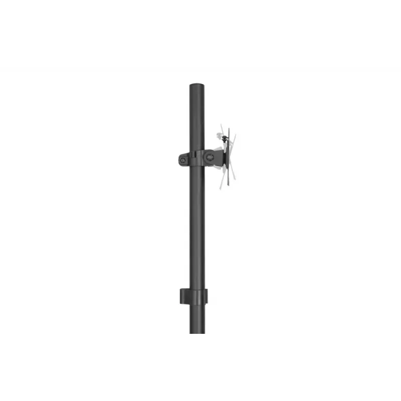 DIGITUS DA-90374 Mobilioji darbo stotis su monitoriaus laikikliu ir PC dėklu, iki 8 kg, 32 colių ekranui - juoda