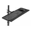 DIGITUS DA-90374 Mobilioji darbo stotis su monitoriaus laikikliu ir PC dėklu, iki 8 kg, 32 colių ekranui - juoda