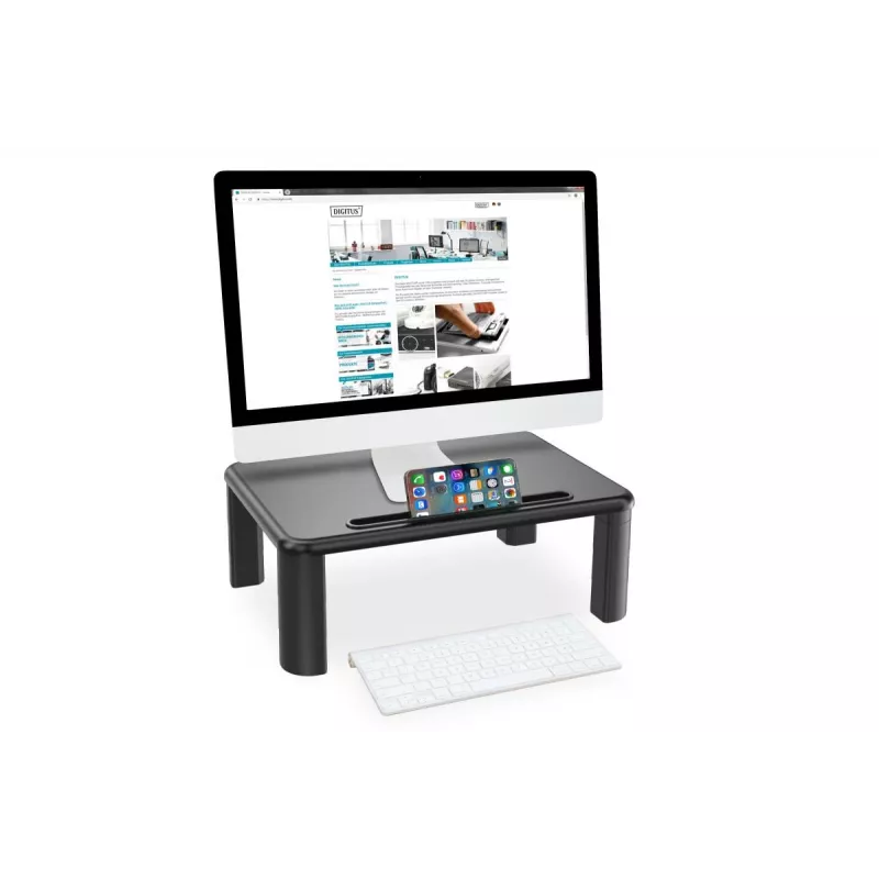 DIGITUS reguliuojamas stalo pakėlimas monitoriui 400x280x143mm, maks. apkrova iki 10 kg