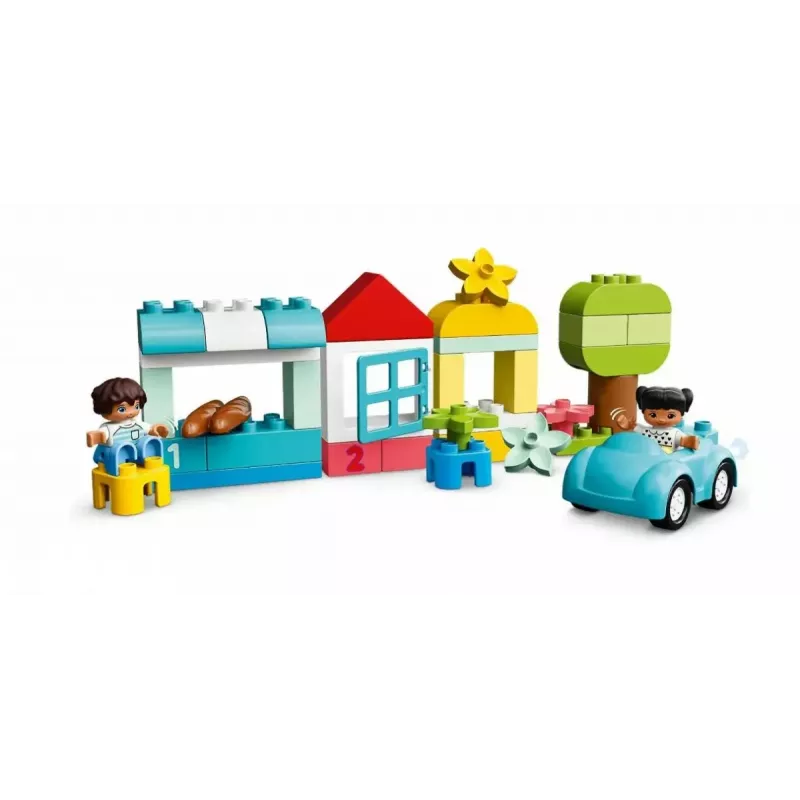 LEGO DUPLO dėžutė su kaladėlėmis 10913 – 65 spalvingų statybinių kaladėlių rinkinys mažiems vaikams nuo 1,5 metų