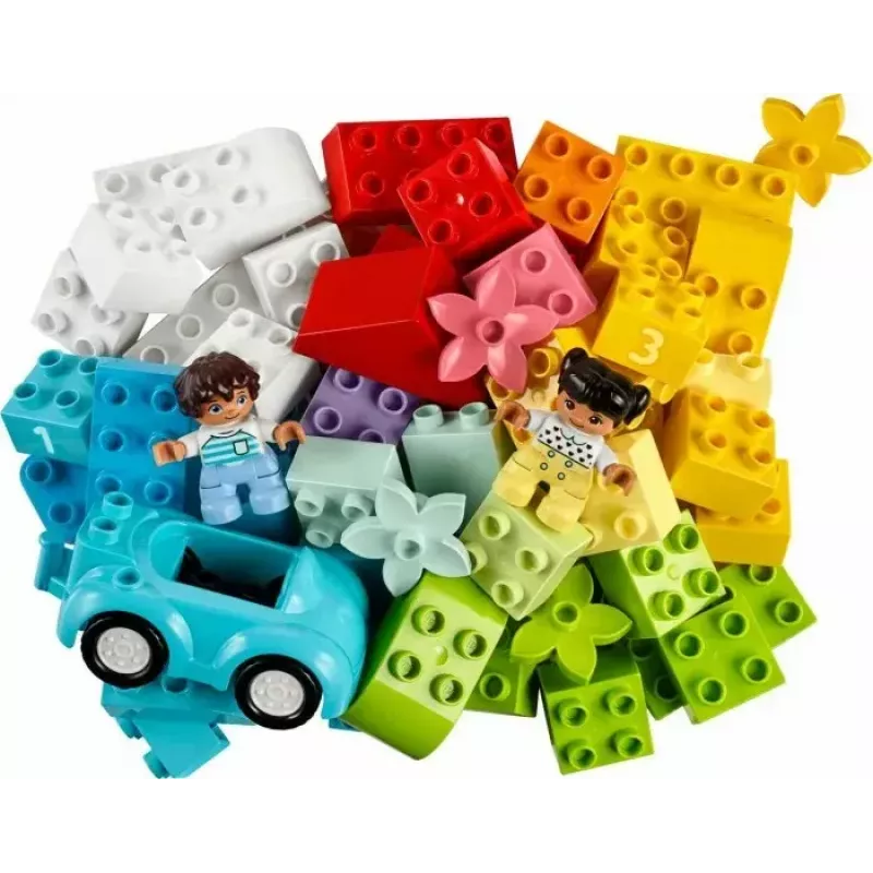 LEGO DUPLO dėžutė su kaladėlėmis 10913 – 65 spalvingų statybinių kaladėlių rinkinys mažiems vaikams nuo 1,5 metų