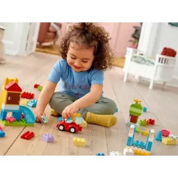 LEGO DUPLO 10914 Plytų dėžutė – 65 dalių konstravimo rinkinys mažyliams nuo 1,5 metų