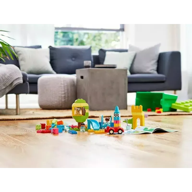 LEGO DUPLO 10914 Plytų dėžutė – 65 dalių konstravimo rinkinys mažyliams nuo 1,5 metų