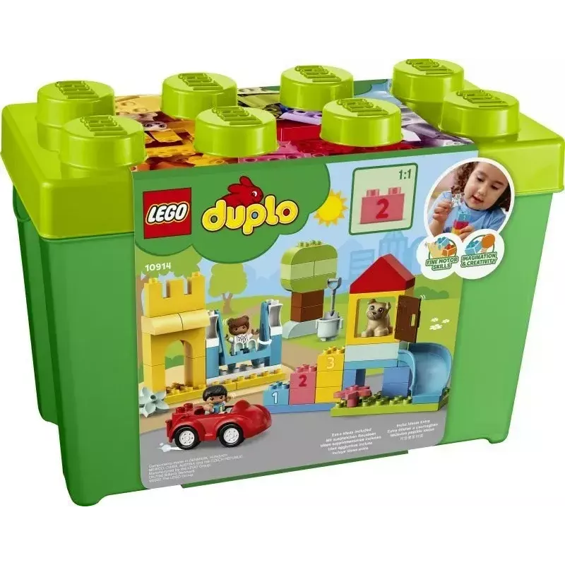 LEGO DUPLO 10914 Plytų dėžutė – 65 dalių konstravimo rinkinys mažyliams nuo 1,5 metų