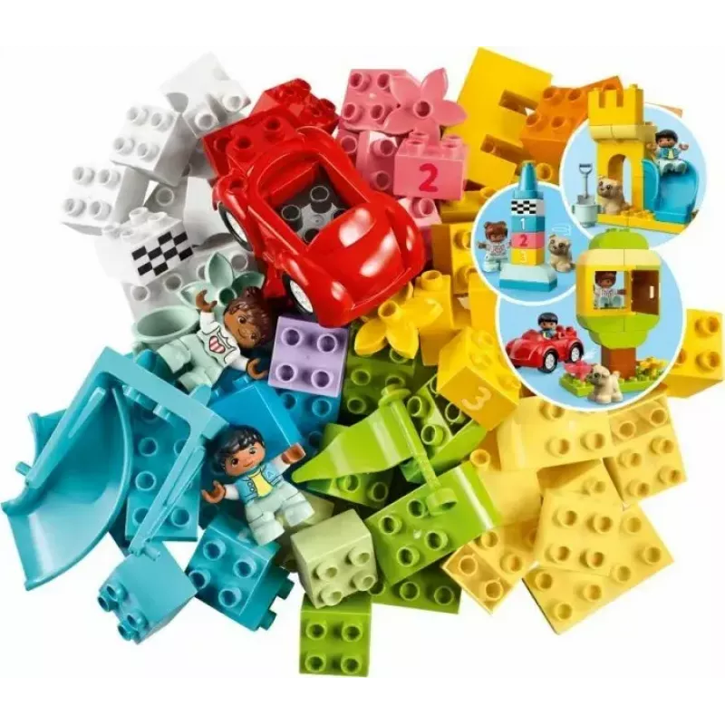 LEGO DUPLO 10914 Plytų dėžutė – 65 dalių konstravimo rinkinys mažyliams nuo 1,5 metų