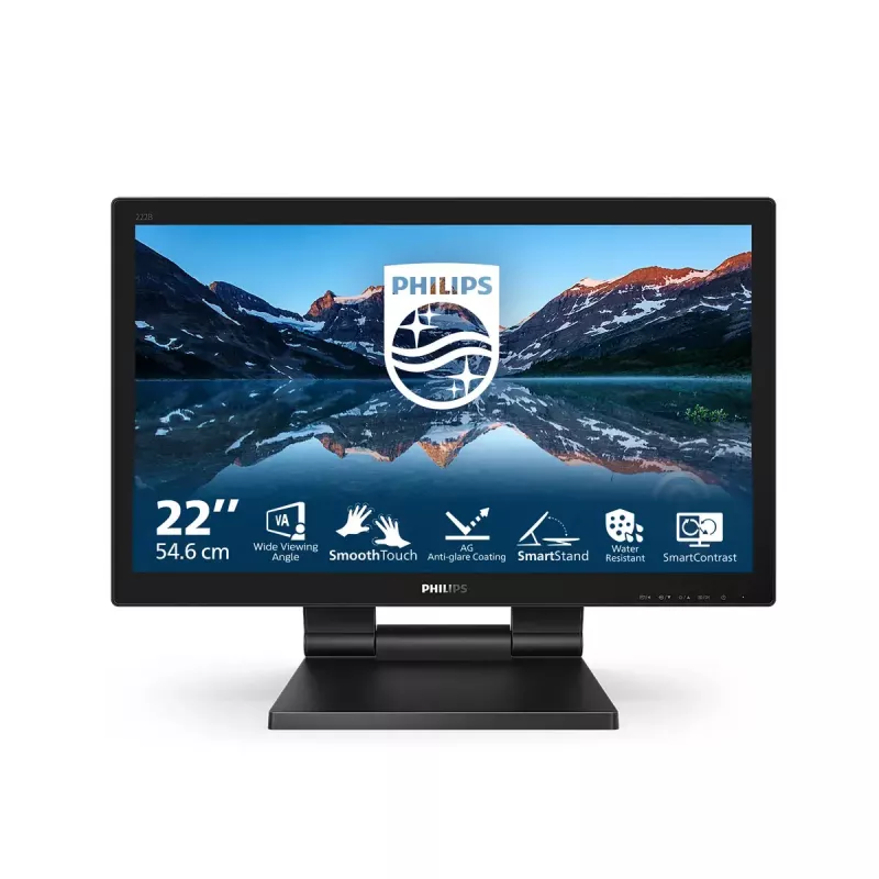 Philips 162B9T/00 kompiuterio monitorius 39,6 cm (15,6 colio) 1366 x 768 pikselių HD LCD jutiklinis ekranas juodas