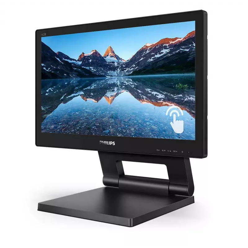 Philips 162B9T/00 kompiuterio monitorius 39,6 cm (15,6 colio) 1366 x 768 pikselių HD LCD jutiklinis ekranas juodas