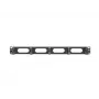 Kabelių tvarkymo panelė LANBERG AK-1205-B, 1U, metalinė, 19 colių (482,6 mm) plotis, 80 mm gylis, juoda