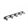 Kabelių tvarkymo panelė LANBERG AK-1205-B, 1U, metalinė, 19 colių (482,6 mm) plotis, 80 mm gylis, juoda