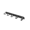 Šepečių skydas LANBERG AK-1203-B – 19 colių 1U metalinis kabelių organizatorius, juodas