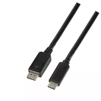 Vaizdo kabelio adapteris LogiLink UA0335 1,8 m USB Type-C DisplayPort juodas