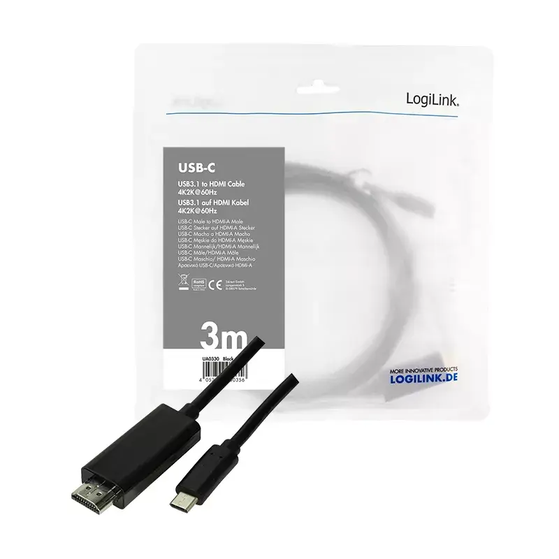 USB grafikos adapteris LogiLink UA0330 Juodas