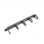 Kabelių valdymo panelė LANBERG AK-1202-B, 1U, 19 colių (482,6 mm) plotis, gylis 78,7 mm, juoda