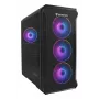 Korpusas GENESIS Irid 503 ARGB Micro Tower Juodas, Peršviečiamas
