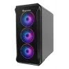 Korpusas GENESIS Irid 503 ARGB Micro Tower Juodas, Peršviečiamas
