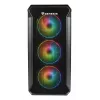 Korpusas GENESIS Irid 503 ARGB Micro Tower Juodas, Peršviečiamas