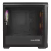 Korpusas GENESIS Irid 503 ARGB Micro Tower Juodas, Peršviečiamas