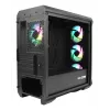 Korpusas GENESIS Irid 503 ARGB Micro Tower Juodas, Peršviečiamas