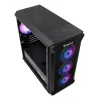 Korpusas GENESIS Irid 503 ARGB Micro Tower Juodas, Peršviečiamas