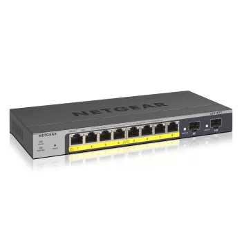 NETGEAR GS110TP valdomas L2/L3/L4 Gigabit Ethernet (10/100/1000) jungiklis su PoE, pilkas