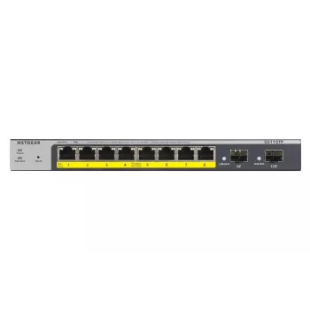 NETGEAR GS110TP valdomas L2/L3/L4 Gigabit Ethernet (10/100/1000) jungiklis su PoE, pilkas
