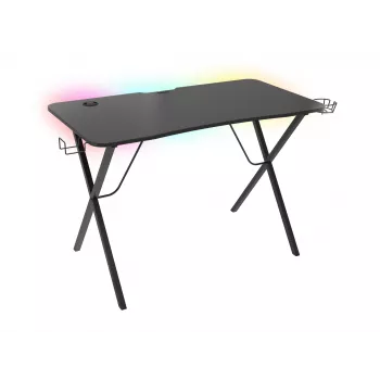 GENESIS Holm 200 RGB žaidėjo stalas, juodos spalvos