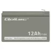 Akumuliatorius UPS QOLTEC 53049, VRLA AGM 12 V 12 Ah, pilka, 150×98×95 mm