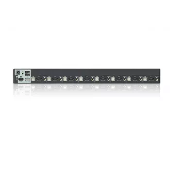 ATEN 8 prievadų USB-HDMI KVM jungiklis su USB periferiniu prievadu, 1920 x 1200 pikselių, WUXGA, 8.56 W, juodas