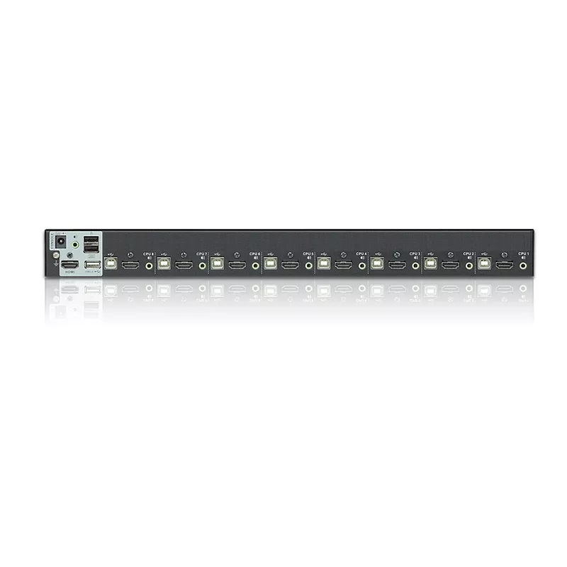 ATEN KVM jungiklis 8 kompiuteriams, USB ir HDMI, su USB periferijos prievadu