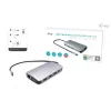 Docking stotelė i-tec Metal USB-C Travel Nano Dock HDMI/VGA su LAN ir Power Delivery 100 W