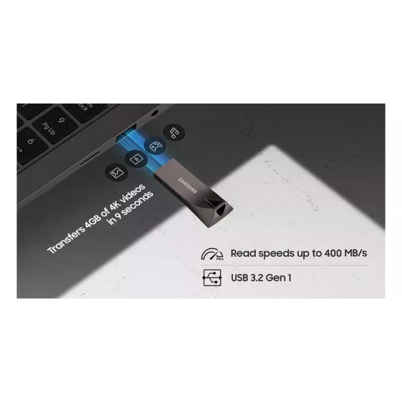 Samsung MUF-64BE USB atmintukas 64 GB USB Type-A 3.2 Gen 1 (3.1 Gen 1) Pilka