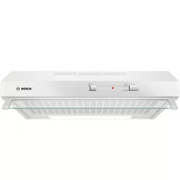 Sieninis gartraukis Bosch Serie 2 DUL62FA21, 600 mm, baltas, 3 greičiai, 250 m³/h, vilnonis filtras