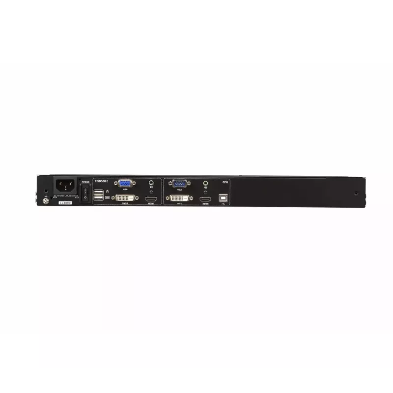 ATEN CL3800NW 18,5 colio dvigubo bėgio konsolė su HDMI, DVI, VGA
